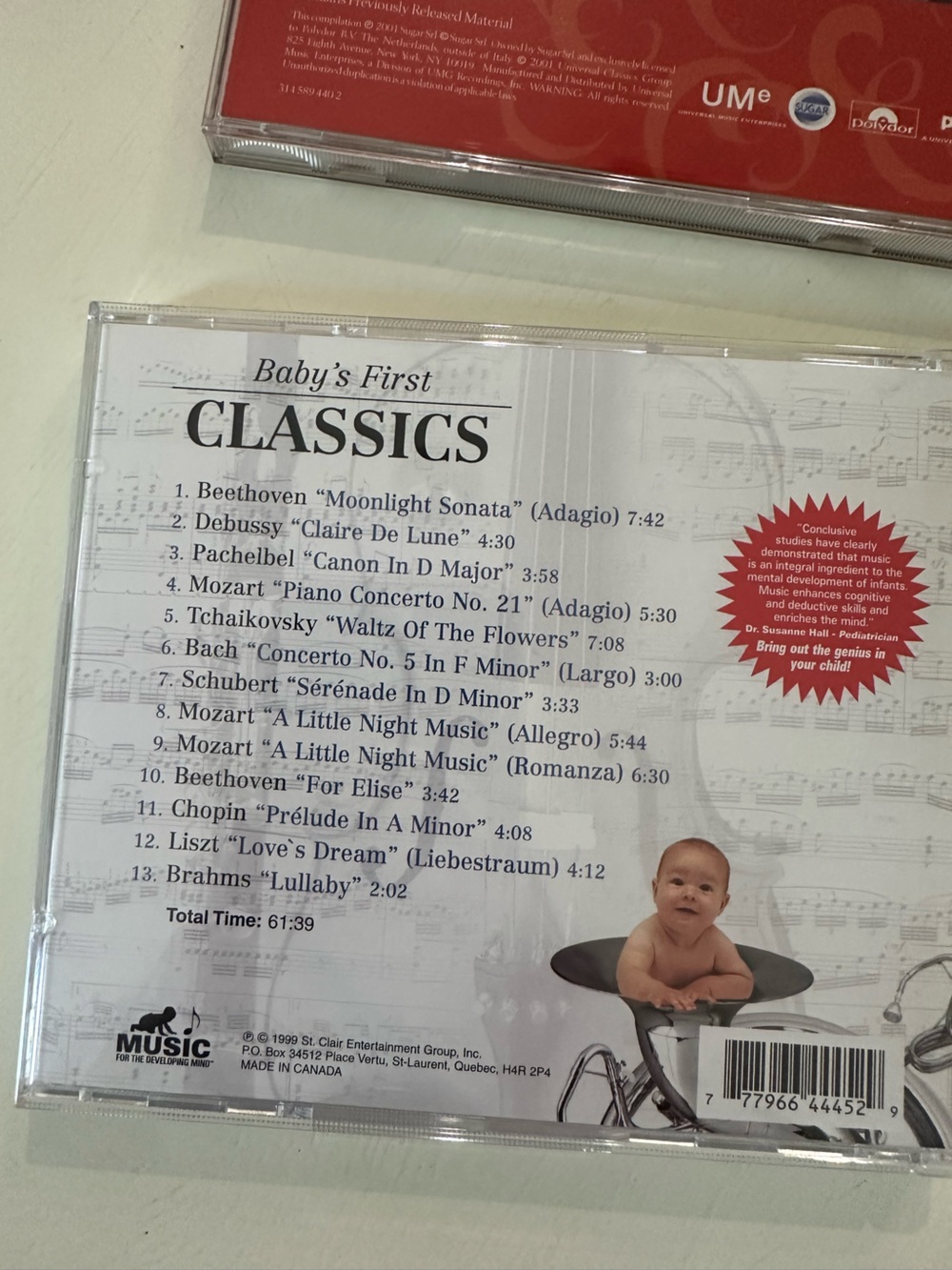 GAIAM Brainwave Symphony, Baby’s first Classics, yoga melodies + CD collection - Picture 5 of 16